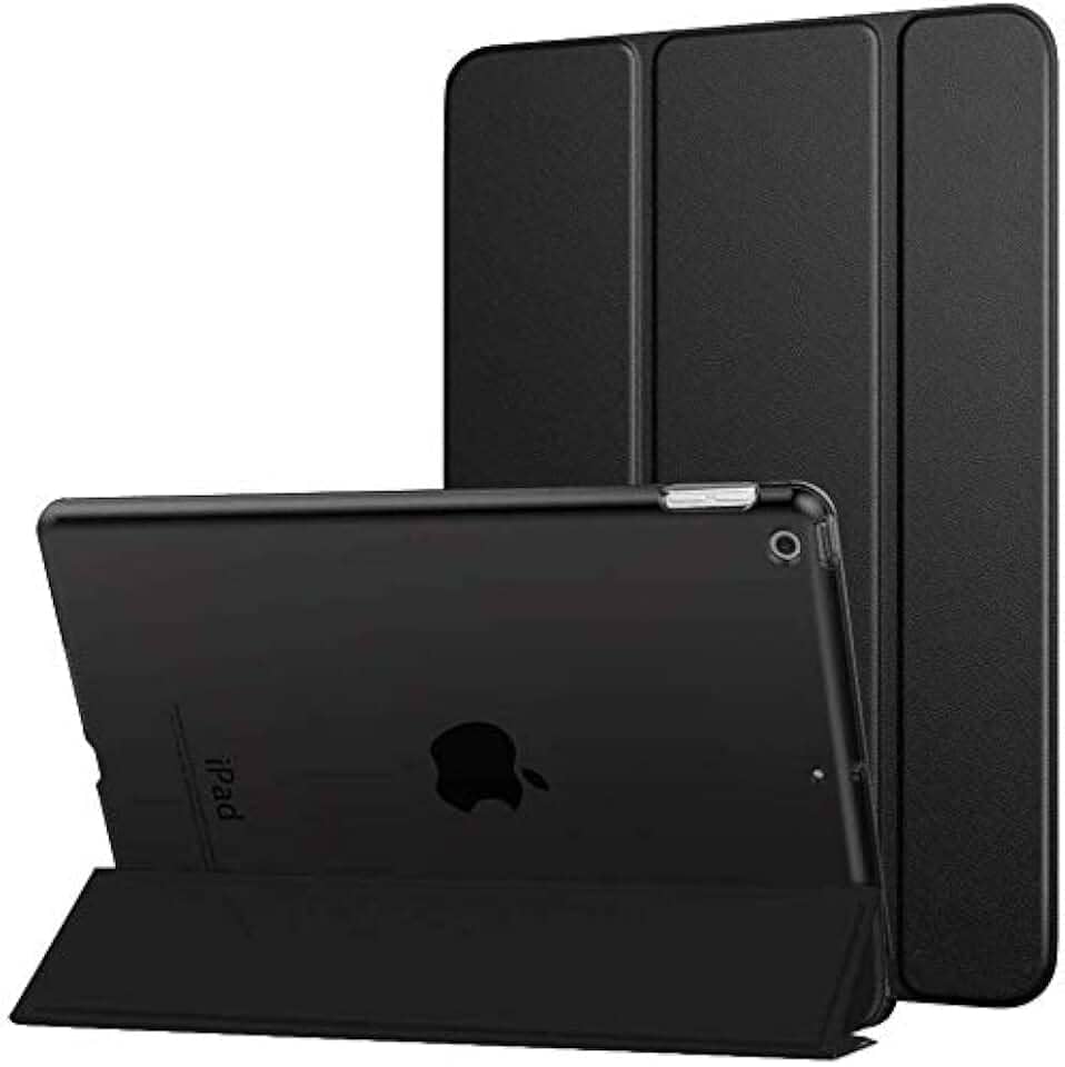 WB Capa iPad 7a, 8a e 9a Geração 10.2″ - Couro Premium Antichoque Preto