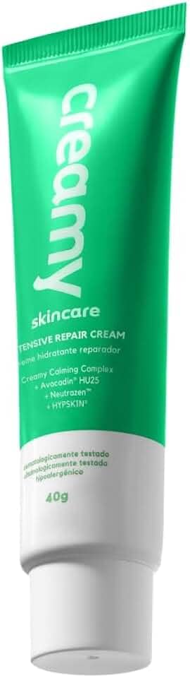 Creamy Skincare Intensive Repair Cream 40g | Ideal para Peles Sensíveis e Intolerantes, Previne Crises de Vermelhidão, Hidratação de Longa Duração | Peles Sensíveis