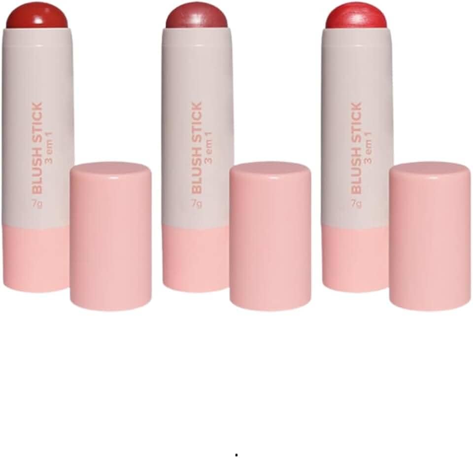 Blush Stick Multiuso 3 em 1, 7g, Cremoso, Alta Pigmentação, Maquiagem (06, Padrão)