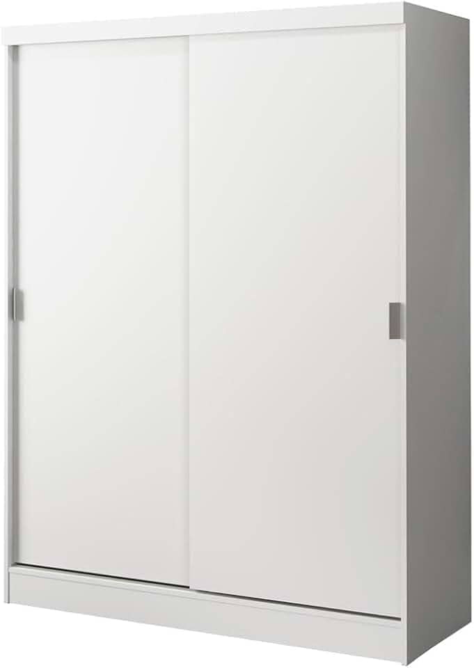 Guarda-Roupa Infantil Madesa Nick 2 Portas de Correr - Branco