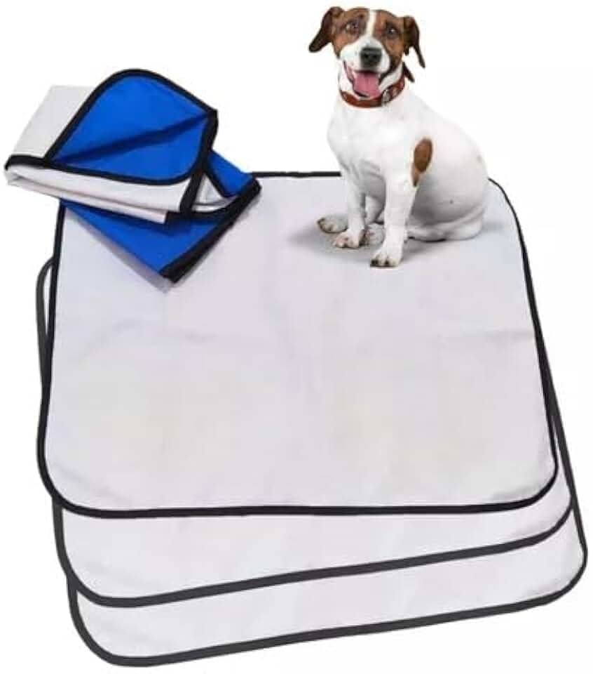 Kit 3 tapetes higiênicos laváveis premium - Alta absorção