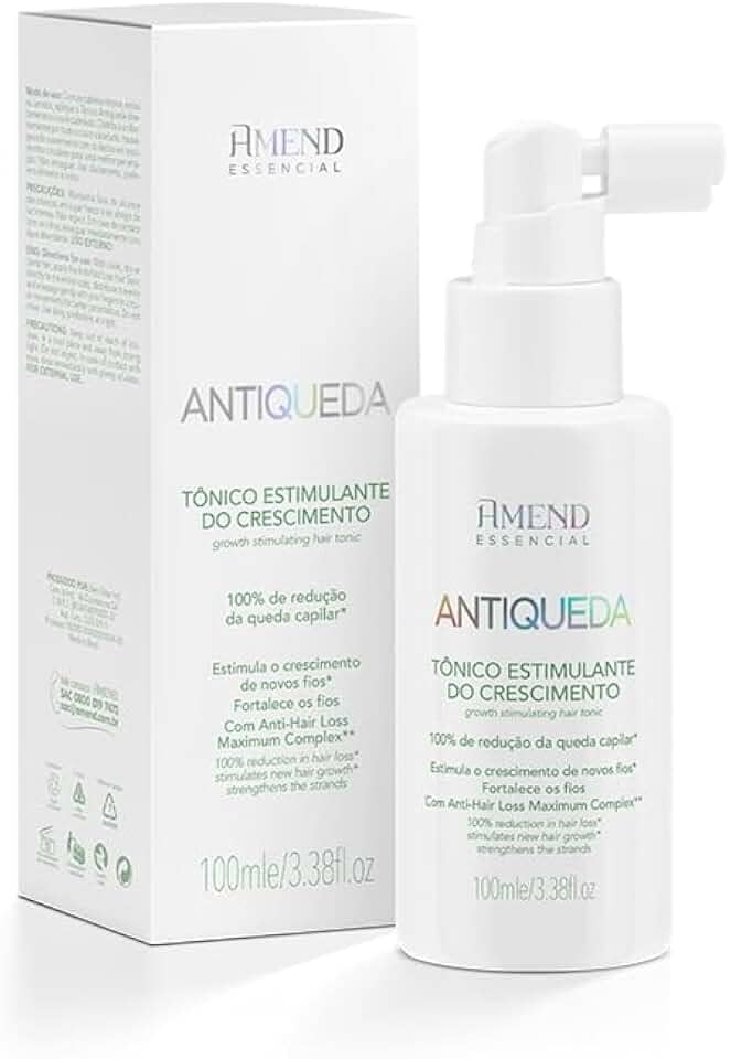 Tônico Crescimento Amend Essencial Antiqueda 100ml Sem Coceira