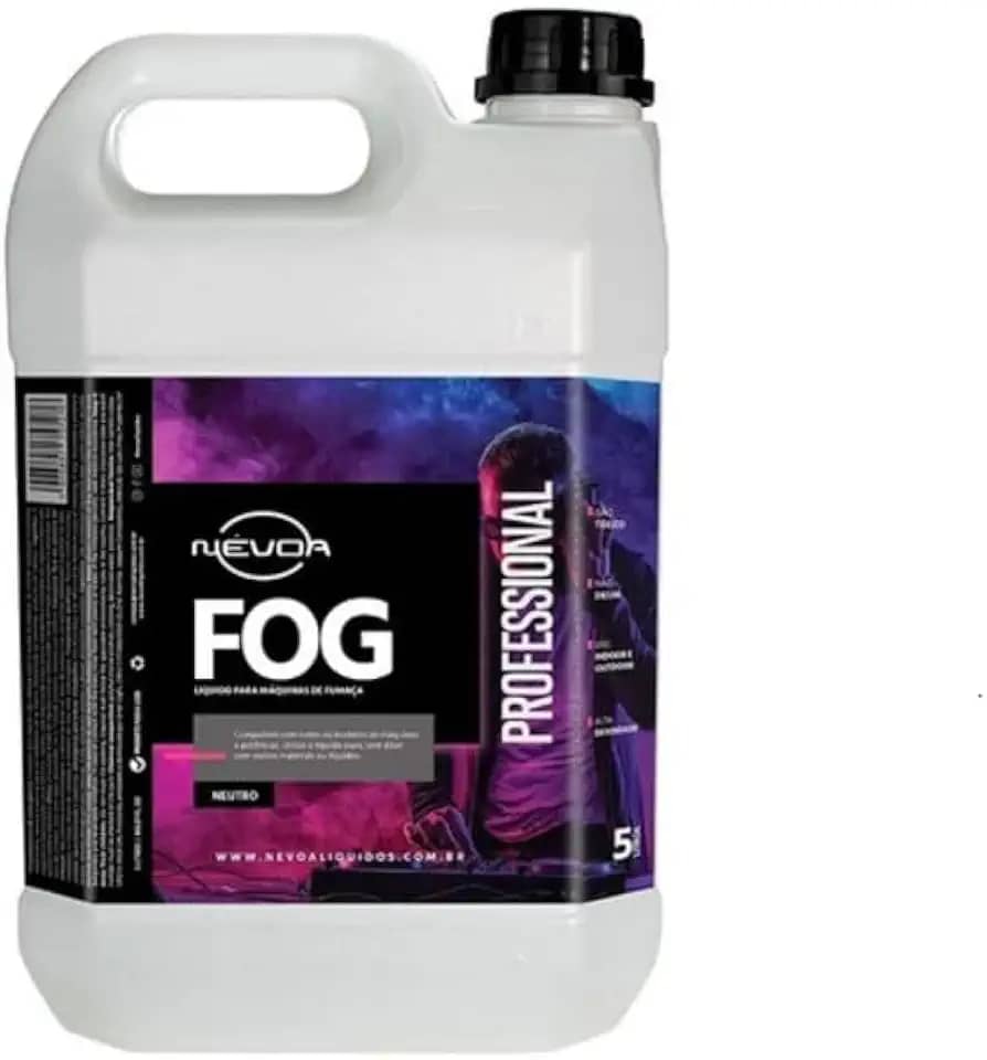 LIQUIDO PARA MAQUINA DE FUMAÇA 5 LITROS NEUTRO PROFESSIONAL NEVOA