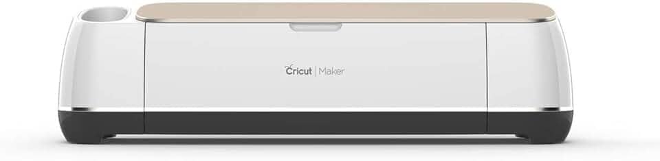 Cricut Maker – Máquina de corte inteligente – com força de corte de 10x, corta mais de 300 materiais, cria arte 3D, decoração de casa, conectividade Bluetooth, funciona com iOS, Android, Windows