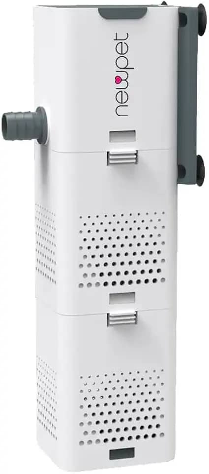 Filtro para Aquário U-V 500L/H Filtro para Aquário com Luz U-V de 5W Máquina de Limpeza verde Bomba Submersível Potente Filtro Interno para Aquário de Tartarugas de água Salgada (110V)