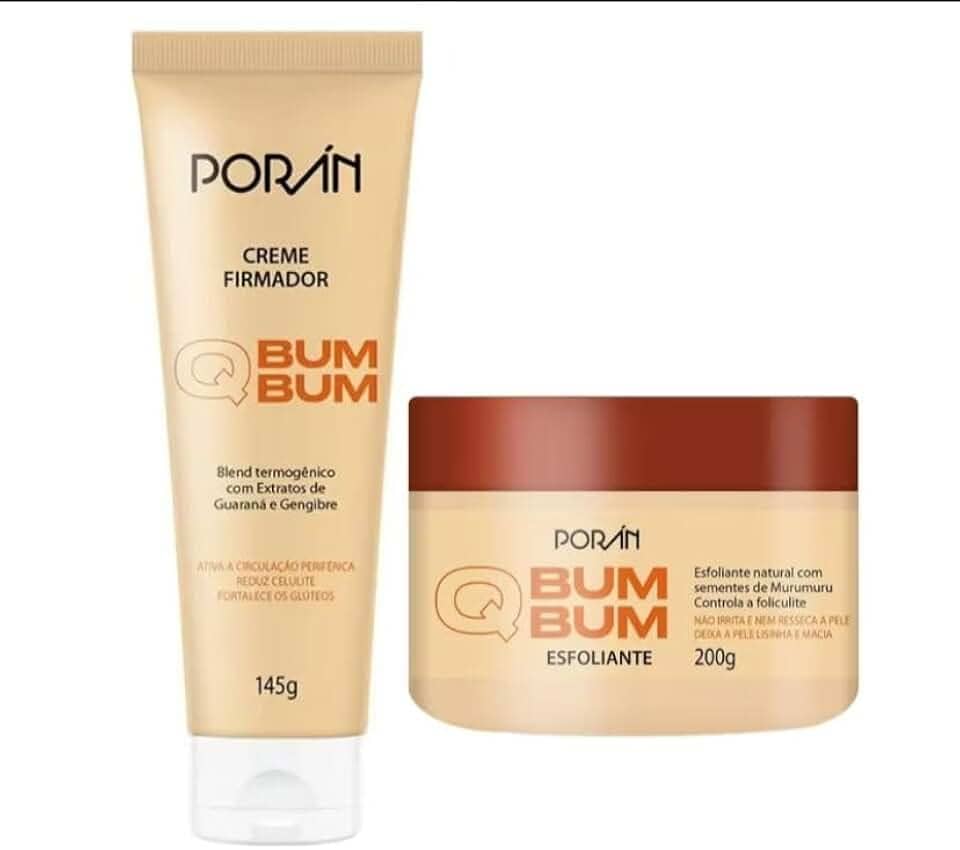 Kit Bumbum Creme Firmador e Esfoliante - Combate celulite, estrias e flacidez