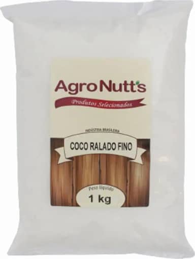Coco Ralado Fino 1kg Importado Agronutts
