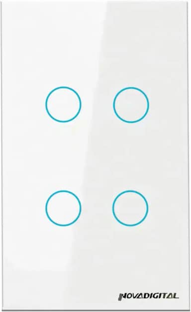 Interruptor 4x2 Smart Wifi Inteligente Nova Digital 4 Botões Lite