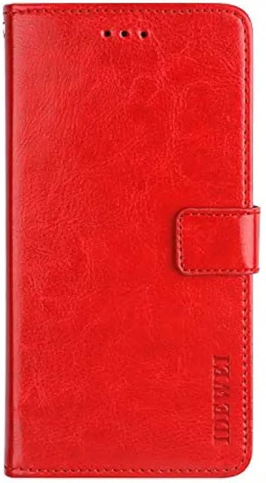 Capa compatível com Motorola One Fusion, capa carteira flip de couro com compartimento para cartão, suporte e fecho magnético, capa para Motorola One Fusion