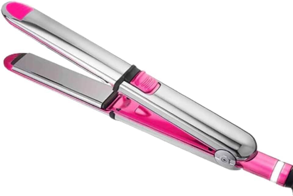 Chapinha Titanium 2 em 1 Profissional Prancha Alisadora de Cabelo Modelador e Ondulador até 465°F (Rosa)