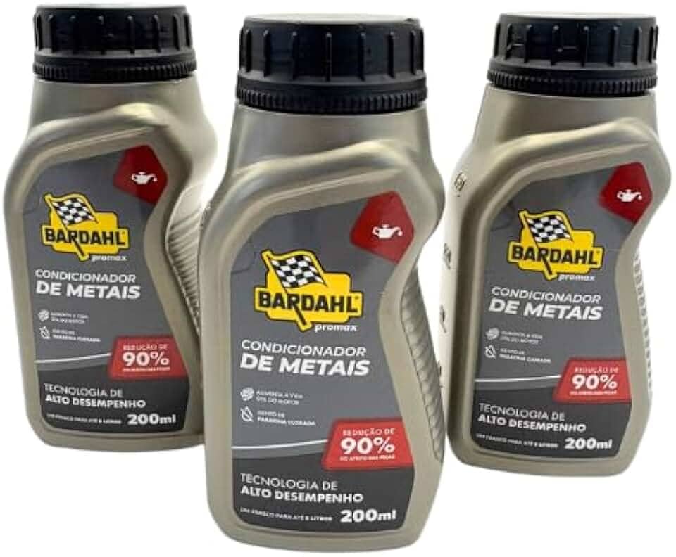 Aditivo Condicionador De Metais Carro Moto Bardal 200 mL 3 Unidades