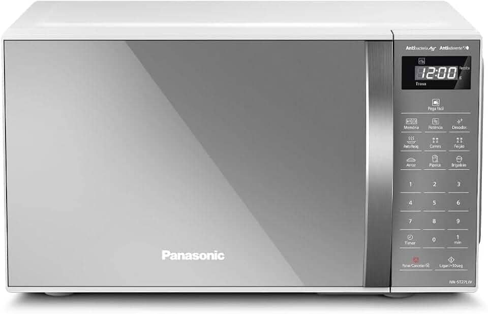 Panasonic Micro-ondas 21L Branco Espelhado 220v NN-ST27LWRU