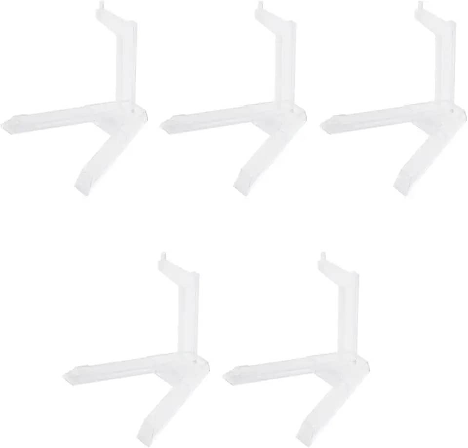 MY MIRONEY Clear Action Figure Display 5Pcs Flexible Action Base Holder for 1/144 SD BB Gundam Figure Models