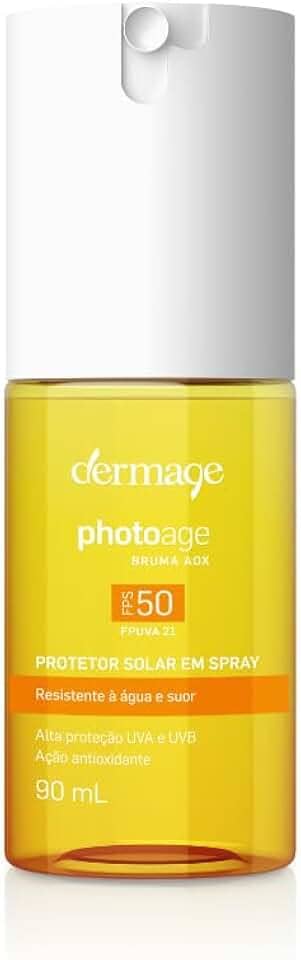 Bruma AOX, Protetor Solar Facial em Spray, FPS 50, FPUVA21, Fotoprotetor, Ajuda na Fixação da Maquiagem, Resistente à Água, Efeito Glow, Incolor, 90ml