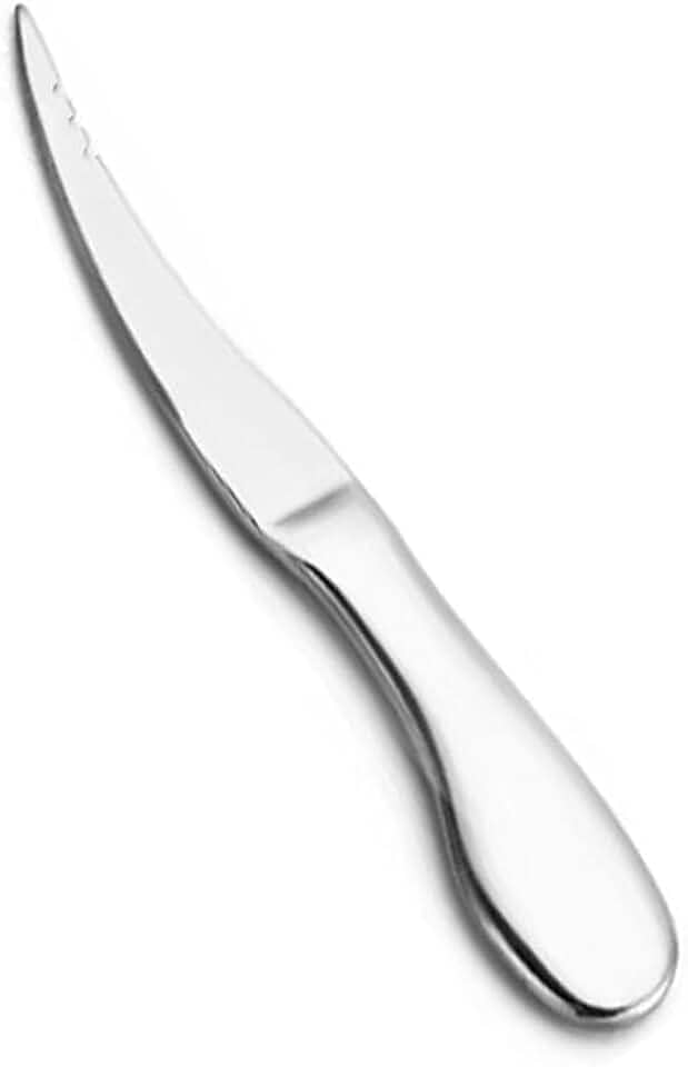 Genérico, Faca para Camarao Limpar Cortar Frutos Mar Aço Inox Prata