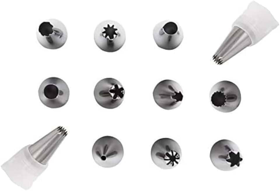 Bicos para Confeitar 12 Peças Metal