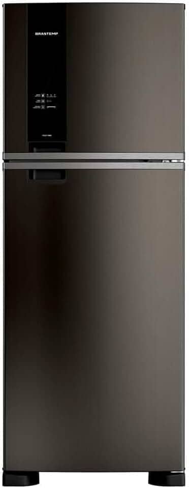 Geladeira Brastemp Eclipse Collection Frost Free Duplex A+++ 461 litros cor Black Inox com tecnologia Turbo Control e Fresh Box 110v