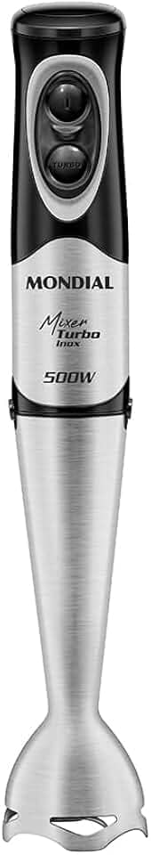 MONDIAL Mixer Turbo Inox, Preto/Inox, 500W, 220V - M-16-BI