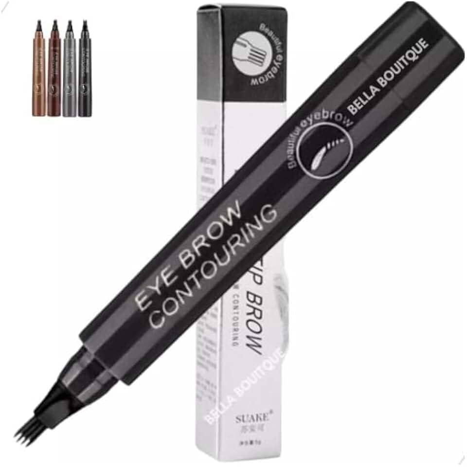 Caneta Para Sobrancelha Fio A Fio Cor Preto Para Maquiagem Microblading Tatoo Cor 5 Preto