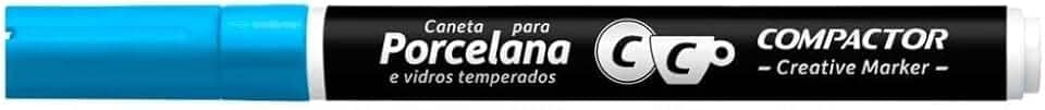 Marcador Creative Porcelana Compactor Avulso Azul Claro