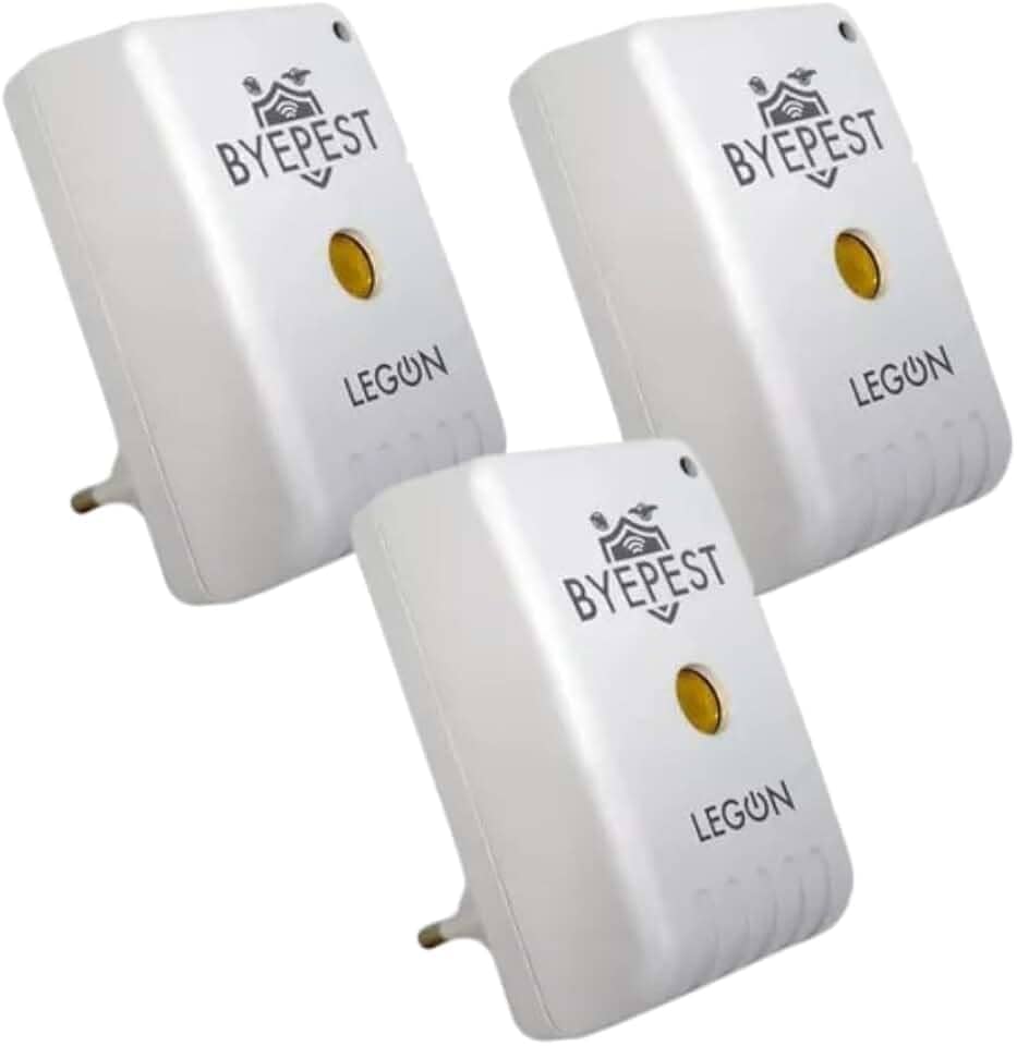 3 Repelente Eletrônico Ultrassônico Espanta Ratos Morcego Pragas Byepest 200m² Livre de Química Odor Sem Veneno