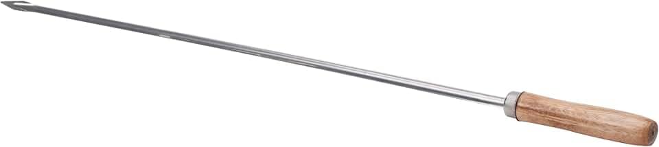 Espetinho Simples para carne 42 cm Aço Inox