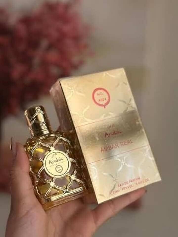 Arabic Amber Real Perfume Árabe Unissex 25ml Dourado