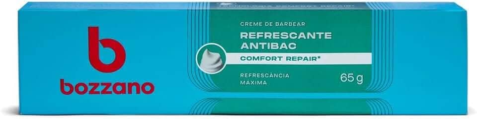 Bozzano Creme De Barbear Refrescante Mentolado Branco