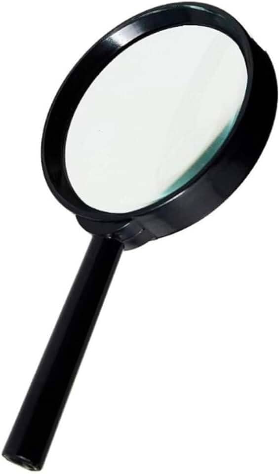 Lupa de Aumento Lente de 80mm Com Cabo Zoom de 8x Para Leitura