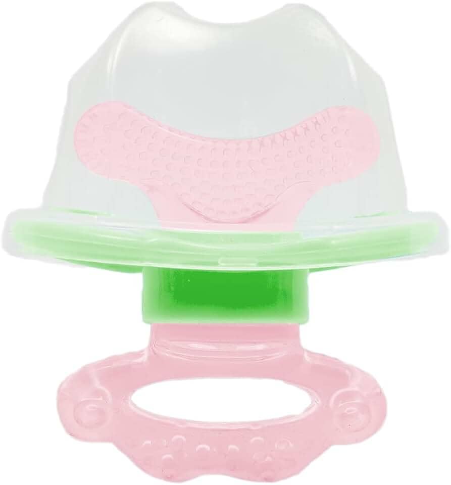 Mordedor com Massageador de Gengiva, BUBA, Rosa