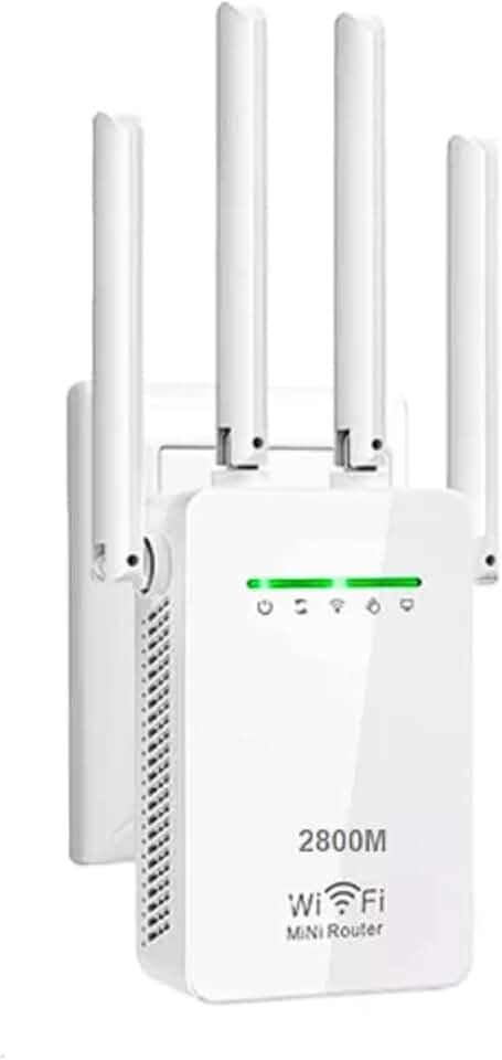 Amplificador Wi-Fi 4 Antenas 300Mpbs Repetidor de Sinal Wifi Wireless Fácil Configuração WPS
