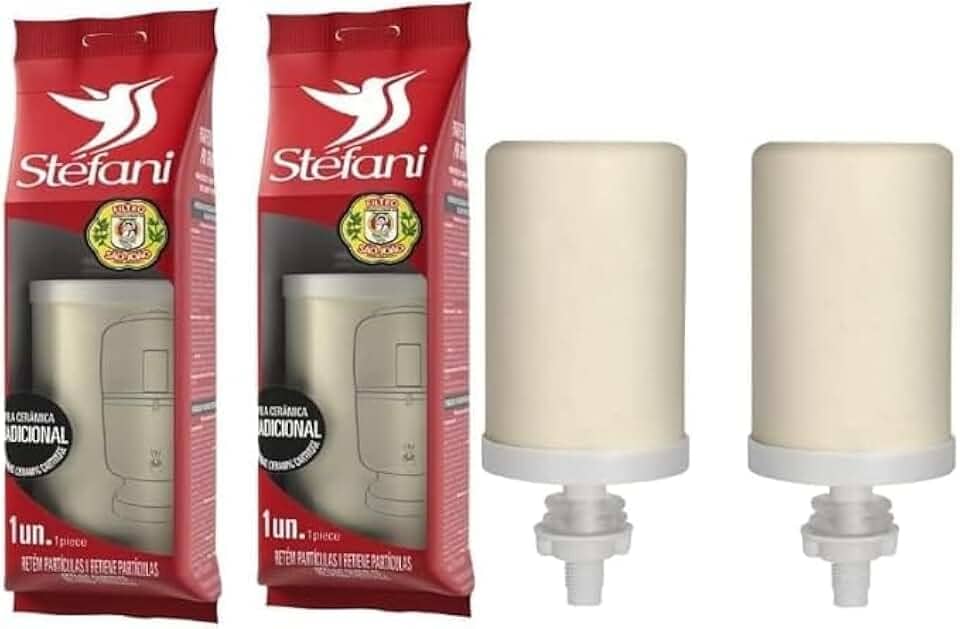 Kit 2 Velas Stéfani Tradicional São João para Filtro de Água de Barro (c/Parede Microporosa)