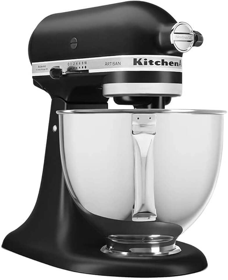 Batedeira Stand Mixer KitchenAid Artisan Black Matte - 110V, KEA33CP