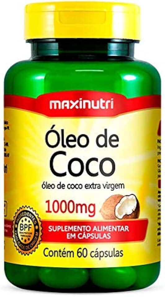 OLEO DE COCO 1000MG 60CPS MAXINUTRI