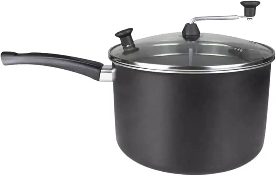 Panelas Pipoqueira Top Faz Pipoca Doce e Sal Oferta (Preto Craqueado)