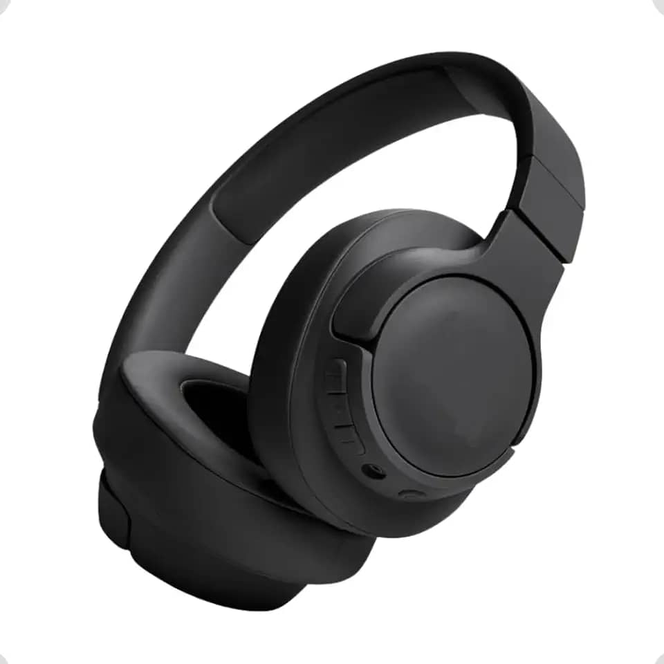 Fones de Ouvido Bluetooth 5.3 Over-Ear, Cancelamento de Ruído, Design Ergonômico, Corrida Treino Academia, Headfone, Homeoffice, Fone Confortavel. (Preto)