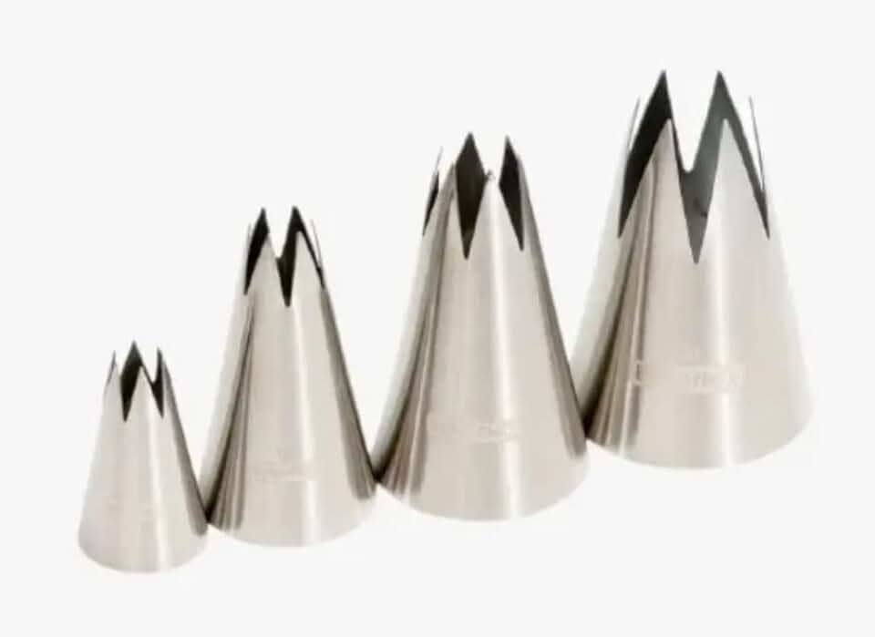 Kit Bicos De Confeitar Família 1m- 4 Peças Em Aço Inox