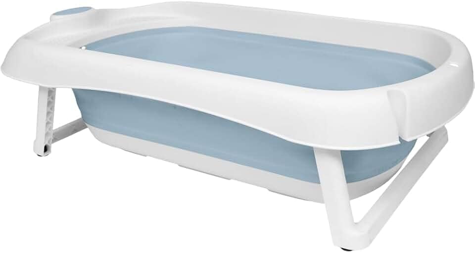 Buba Banheira Dobrável Silicone E Plástico Portátil (Azul)