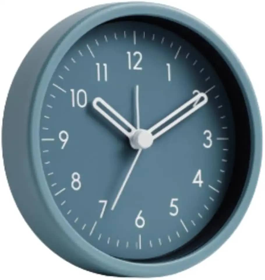 Relógio Despertador Cabeceira Analógico, Design Minimalista, Portátil, para Decoração de Casa e Escritório