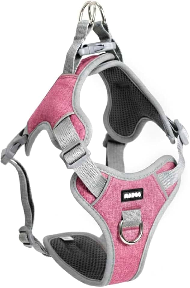 Coleira Peitoral Antipuxão para Cachorro MADOG Comfort (Rosa, G)