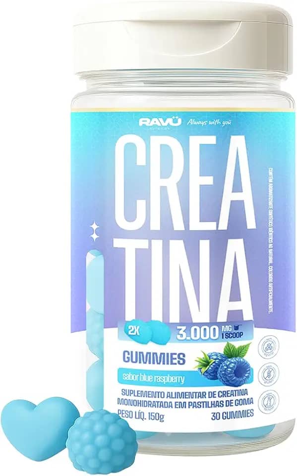 Creatina Monohidratada em Gomas | Força, Foco e Desempenho no Treino | Ravü Nutrition