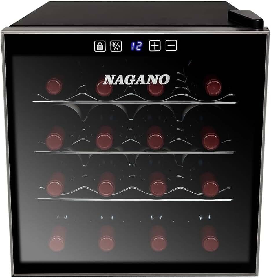 Adega de Vinhos Climatizada 16 Garrafas 44 L Display Digital Bivolt