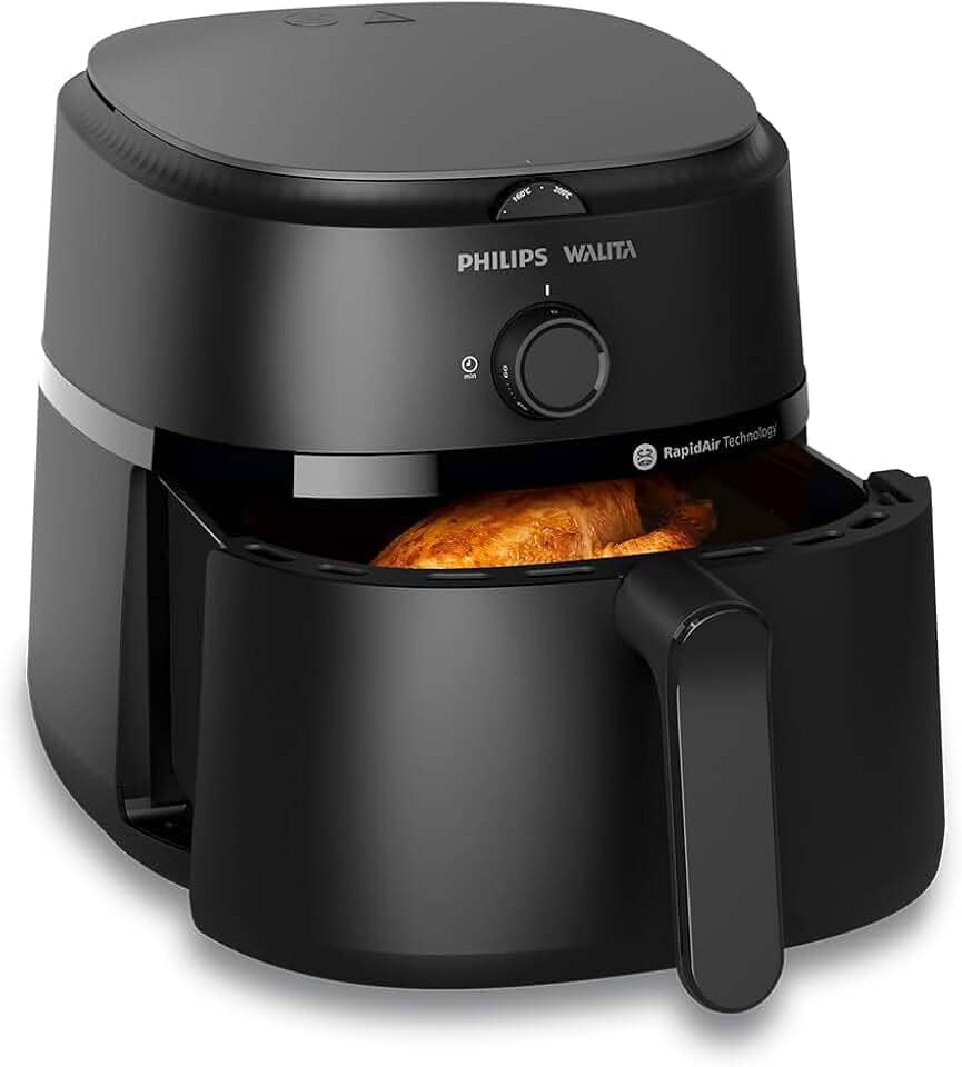 Fritadeira Airfryer Série 1000 XL, Philips Walita, 4,2 litros, Tecnologia RapidAir, Preta, 2 anos de garantia, 110v - NA120/00