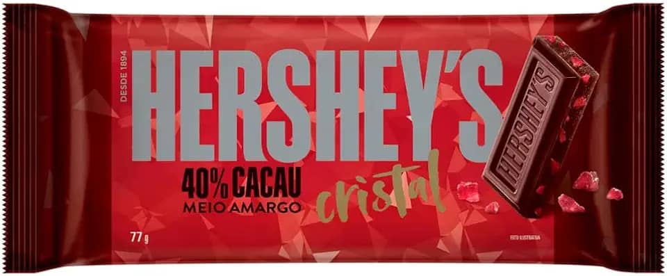 Barra de Chocolate Meio Amargo 40% Cacau Cristal 77g - Hershey's