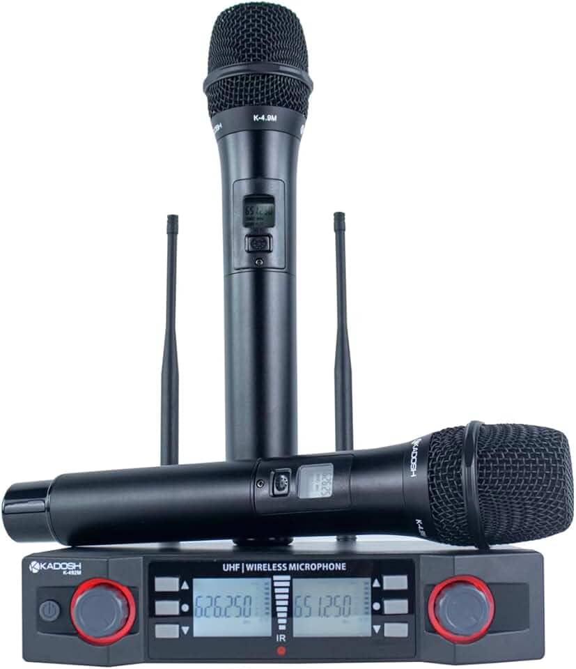 Microfone sem fio uhf kdsw 402 m uhf (mão + mão)