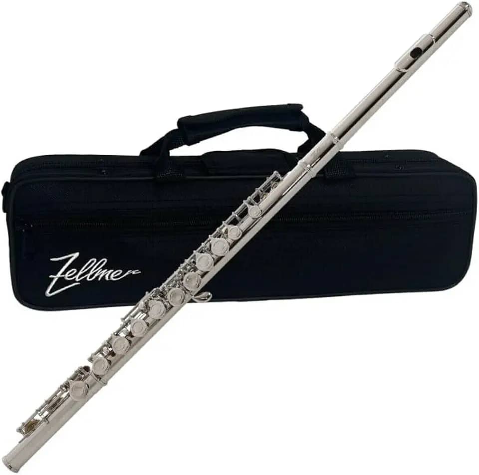 Flauta Transversal Niquelada 16 Chaves ZFL-600N c/Estojo- Zellmer
