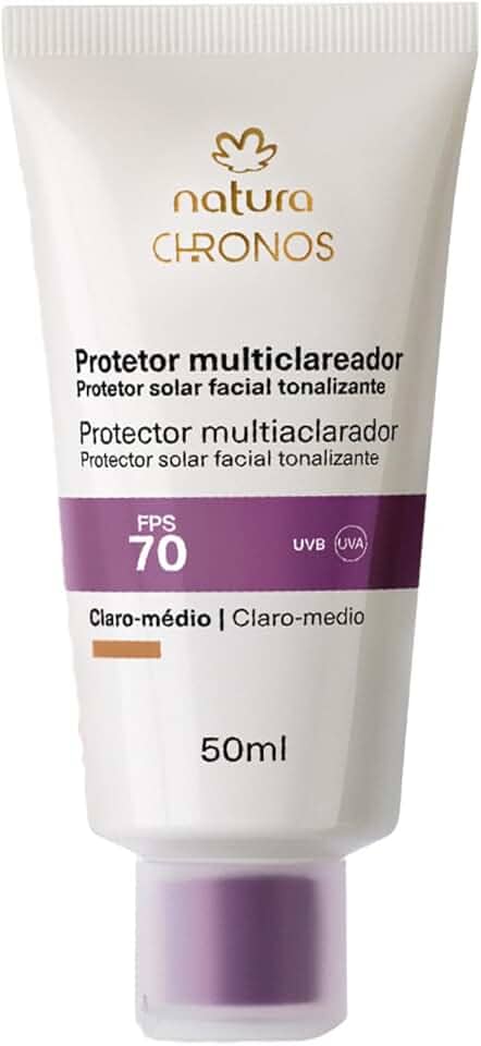 Natura Protetor Multiclareador FPS 70 Chronos Claro Médio Derma