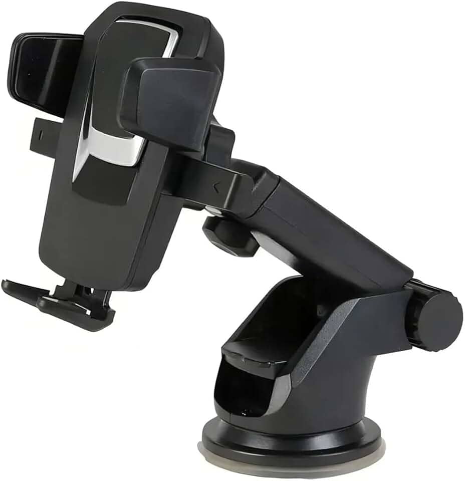 Suporte Celular Carro Universal com Ventosa Forte – Suporte Veicular Painel e Para-brisa, Rotação 360° para Smartphone GPS (4 a 7 Polegadas)