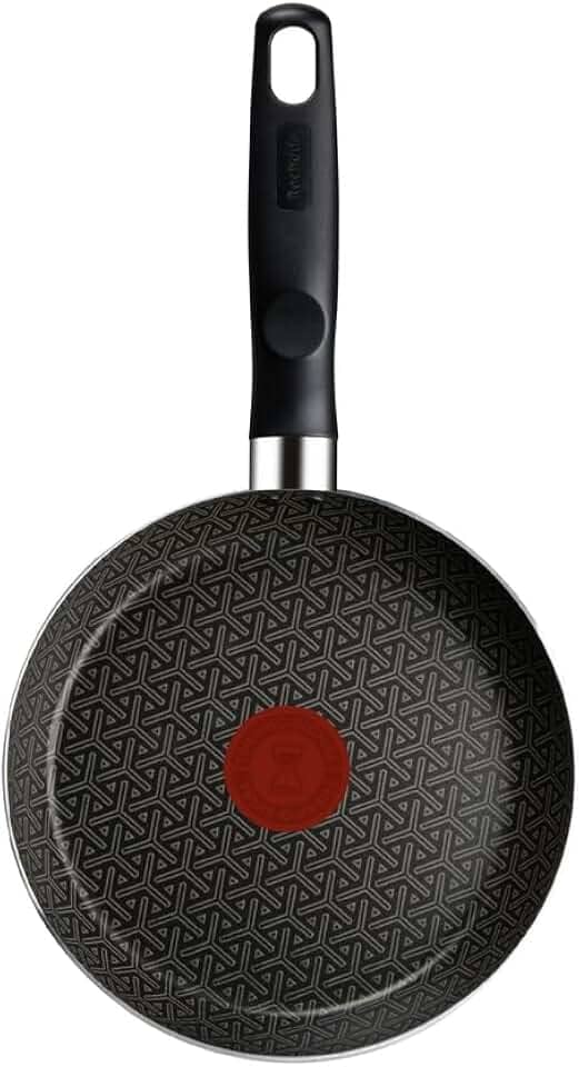 Frigideira Rochedo Robusta Grafite 20cm com Antiaderente Resist 3X, Reforçado com Partículas Minerais, Alta Espessura, Base Limpa Fácil e Thermo-Sinal