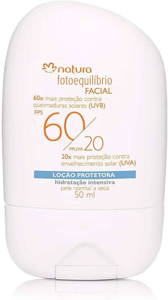 Loção Protetora Facial FPS 60/20 FPS UVA Pele Normal a Seca Fotoequilíbrio - 50ml
